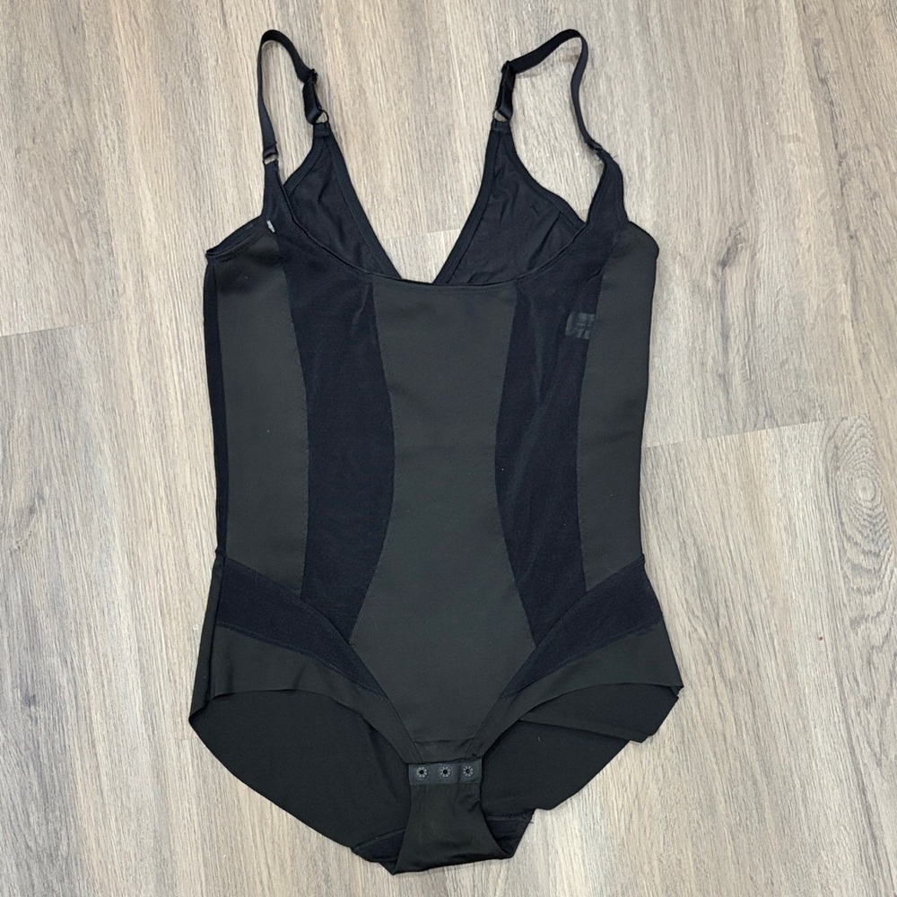 Black V-Neck Bodysuit